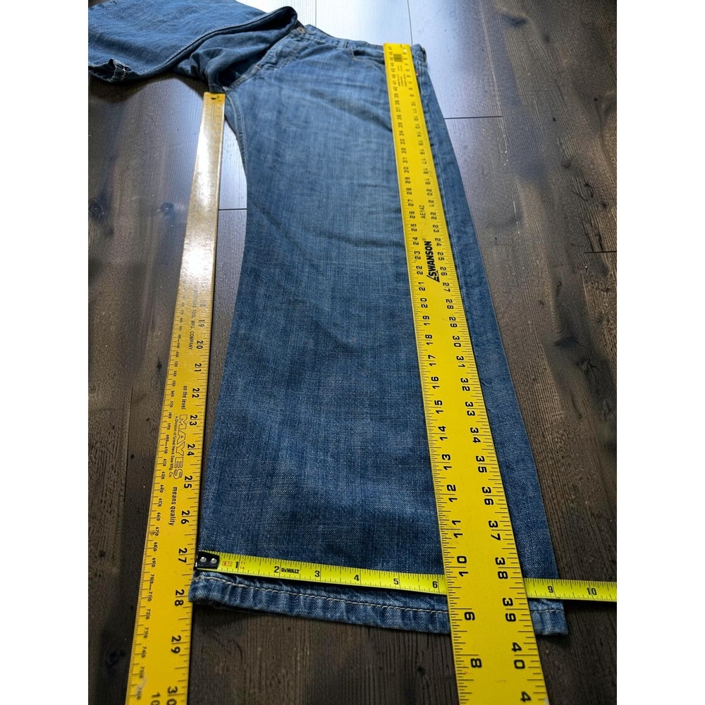 Levis 569 Loose Straight Leg Jeans Mens 38x32 Med Wash Blue Denim - Picture 7 of 11